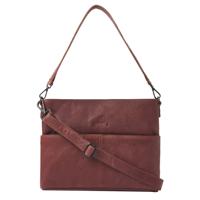 dR Amsterdam Leren Schoudertas 933543 Bruin - thumbnail