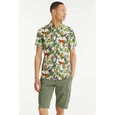 No Excess regular fit overhemd met all over print 010 white No Excess regular fit overhemd met all over print 010 white