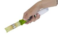 Metaltex Mrs Apple Appelboor Wit/Groen/RVS - thumbnail