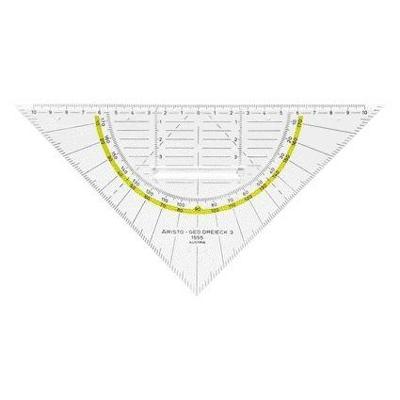 Geodriehoek aristo 1555/2 225mm met greep | 10 stuks