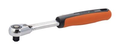 Bahco Omschakelbare ratel 1/4" met slanke kop | 72 tanden en actiehoek van 6° | 120 mm - S61SL