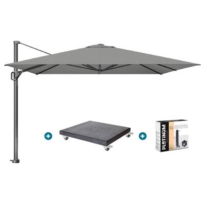 Platinum Challenger Premium T1 3.5x3.5 m - Manhattan Grey met Modena voet en hoes