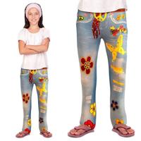 Flower power jeans legging kind - thumbnail