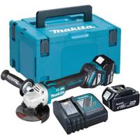 Makita DGA513RTJ Accu Haakse Slijper 125mm 18V 5.0Ah in Mbox - thumbnail