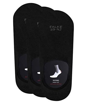 FALKE 3-paar Step High - heren footies met anti slip - Kousenvoetjes die niet afzakken - Sokken voor in loafers katoen