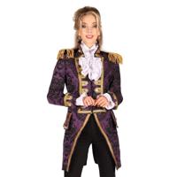 Damesjas brocaat Nelson paars - thumbnail