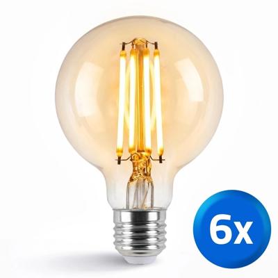 Zigbee LED filament lamp Dual White 7W E27 fitting amberkleurig - Voordeelset van 6