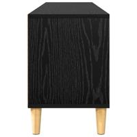 TV-kast met lade Zwart Eiken 150 x 30 x 45 cm Bewerkt hout - thumbnail
