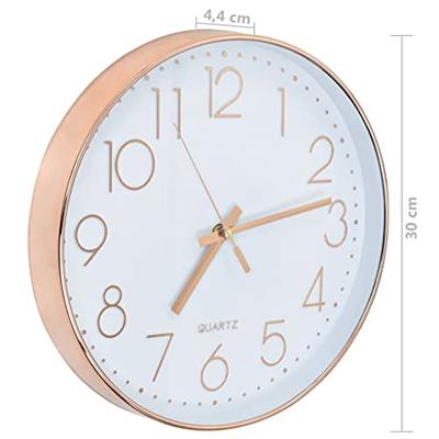 VidaXL Wandklok 30 cm roségoud VidaXL Wandklok 30 cm roségoud