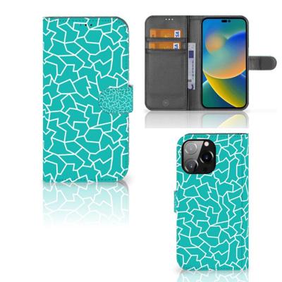 iPhone 14 Pro Max Hoesje Cracks Blue iPhone 14 Pro Max Hoesje Cracks Blue