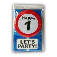 Happy Age Kaart - 1 jaar - Let&apos;s Party - thumbnail