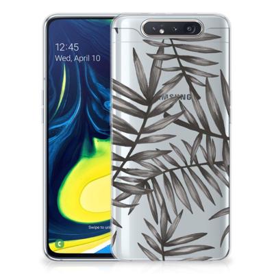 Samsung Galaxy A80 TPU Case Leaves Grey Samsung Galaxy A80 TPU Case Leaves Grey
