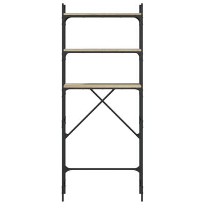 VidaXL Wasmachinerek 67x25x163 cm bewerkt hout sonoma eikenkleurig VidaXL Wasmachinerek 67x25x163 cm bewerkt hout sonoma eikenkleurig