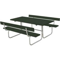 Picknicktafel Retro Groen 2 Rugleuningen - thumbnail