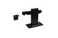 Deurvastzetter vloerplaat zwart - thumbnail