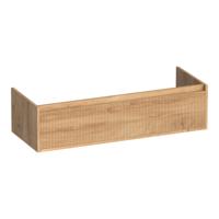 Brauer Hope Wavy - Onderkast - 120 cm - met 1 Softclose Lades Greeploos en 2 Sifon Uitsparingen Forest Tan - thumbnail