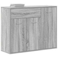 Dressoir 88x30x70 cm bewerkt hout grijs sonoma eikenkleurig - thumbnail