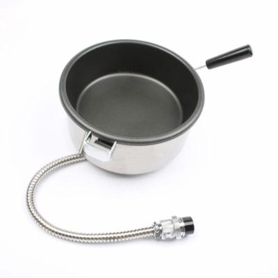 Commerciële hand-zwengel elektrische popcorn machine popcorn pot