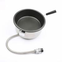 Commerciële hand-zwengel elektrische popcorn machine popcorn pot - thumbnail