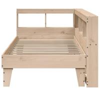 Bed met boekenkast zonder matras massief grenenhout 90x190 cm - thumbnail