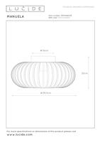 Lucide MANUELA - Plafonnière - Ø 39,5 cm - 1xE27 - Groen - thumbnail