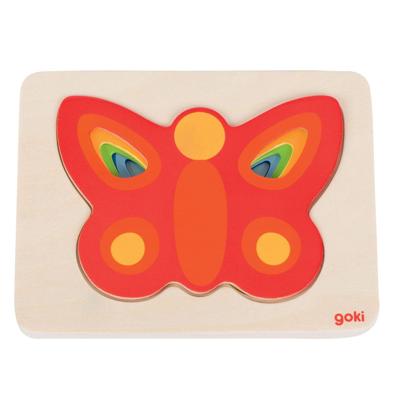 Goki lagenpuzzel vlinder, 5 lagen