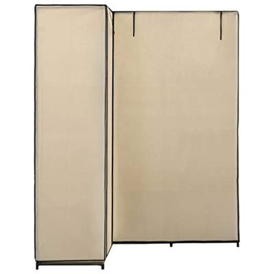 VidaXL Hoekkledingkast 130x87x169 cm crème