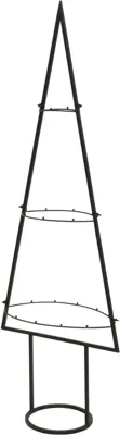 Metalen Kerstboom Zwart 118cm Metalen Kerstboom Zwart 118cm