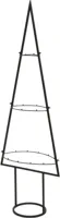 Metalen Kerstboom Zwart 118cm - thumbnail
