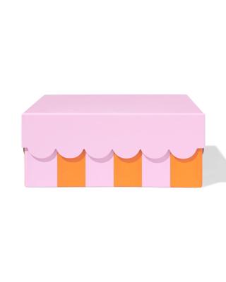 HEMA Doos L Vierkant Strepen