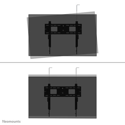 Neomounts wl30-750bl16 heavy duty tv wall mount, 42" -86", 100x100 mm, 600x400 mm, steel, black