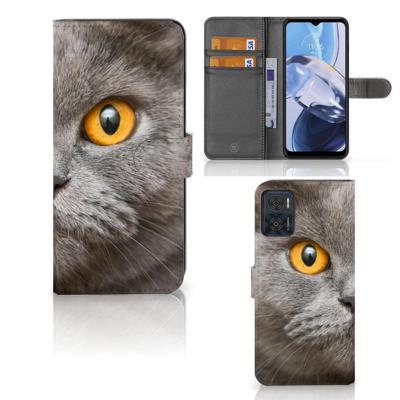 Telefoonhoesje | Met pasjeshouder | Motorola Moto E22 | E22i Britse Korthaar