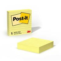 Post-it Notes, ft 101 x 101 mm, geel, gelijnd, blok van 300 vel - thumbnail