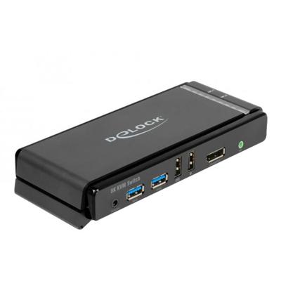 Delock 11476 DisplayPort 1.4 KVM-switch 8K 60 Hz met USB 5 Gbps en audio