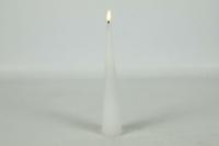 Ledkaars kegel Lyon D 5 cm H 29 cm wit - thumbnail