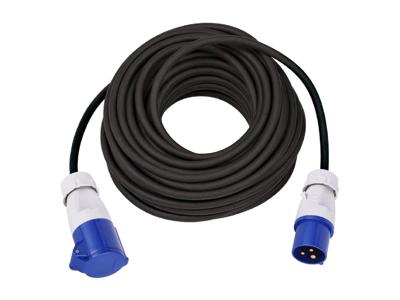 Max Hauri 162413 Stroom Verlengkabel 16 A Blauw, Zwart 15.00 m H07RN-F 3G 1,5 mm²