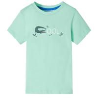 VidaXL Kindershirt met korte mouwen 128 lichtgroen - thumbnail