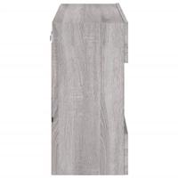 Tv-wandmeubel met LED-verlichting 78,5x30x60,5 cm grijs sonoma - thumbnail