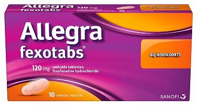 Allegra Fexotabs hooikoortstabletten 10 Tabletten