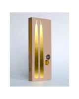 Bijenwas Dinerkaars wit in geschenkverpakking Ø2,2 x 30cm - 4 kaarsen - thumbnail