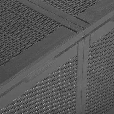 Tuinbox 180 L PP rattan zwart Tuinbox 180 L PP rattan zwart