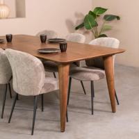 LABEL51 Eetkamertafel Fly - Nature Smooth - Mangohout - 250 cm - thumbnail