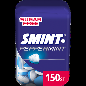 Smint XL Peppermint Suikervrij Pot 150 stuks bij Jumbo Smint XL Peppermint Suikervrij Pot 150 stuks bij Jumbo