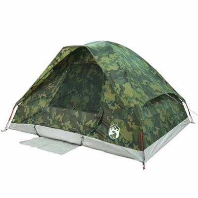VidaXL Koepeltent 2-persoons waterdicht camouflage