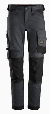 Snickers Workwear 6341 Stretch Werkbroek grijs/zwart - maat 48
