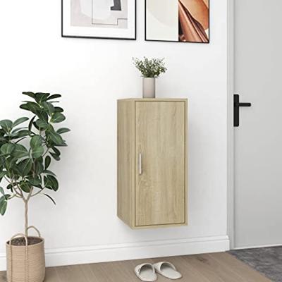 VidaXL Schoenenkasten 2 st 32x35x70 cm spaanplaat sonoma eikenkleurig VidaXL Schoenenkasten 2 st 32x35x70 cm spaanplaat sonoma eikenkleurig