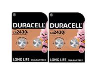 Batterij duracell knoopcel 2x cr2430 lithium | 10 stuks - thumbnail