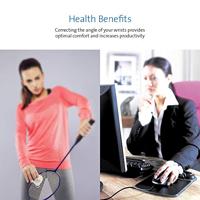 Kensington Duo Gel zwart / grijs muismat - thumbnail