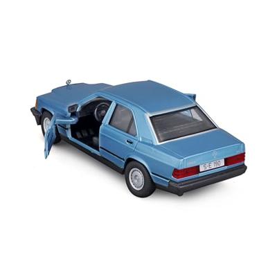 Bburago Mercedes 190E 1987, blau 1:24 Auto Bburago Mercedes 190E 1987, blau 1:24 Auto