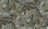 Dutch Wallcoverings Carrara Best - Blauw/Goud - thumbnail